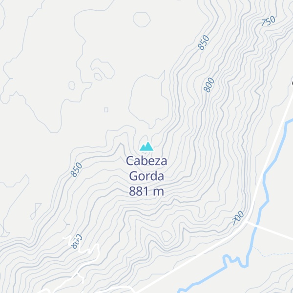 Map of Cabeza Gorda