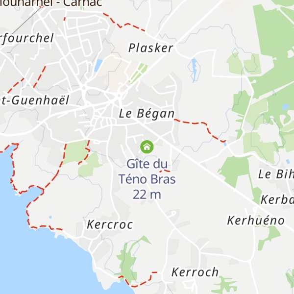 Map of Gîte du Téno Bras