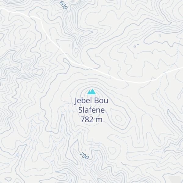 Map of Jebel Bou Slafene