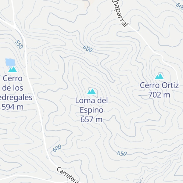 Map of Loma del Espino