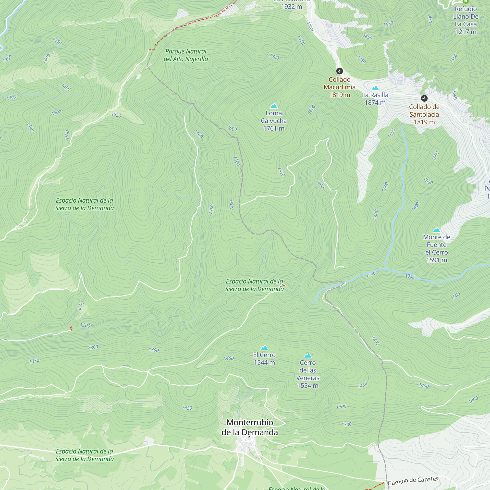 Refugio de Cerrito Colorao map