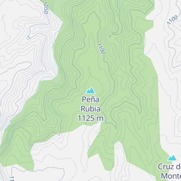 Map of Peña Rubia