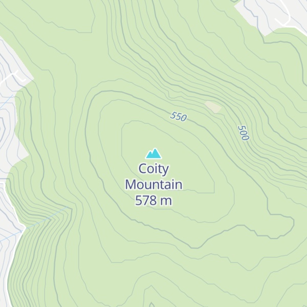 Map of Coity Mountain