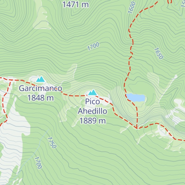 Map of Pico Ahedillo