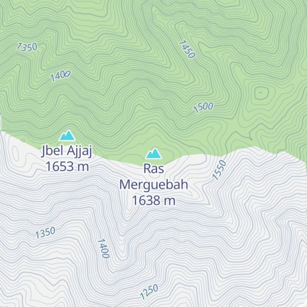 Map of Ras Merguebah