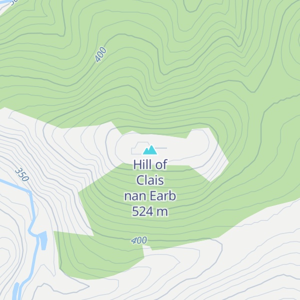 Map of Hill of Clais nan Earb