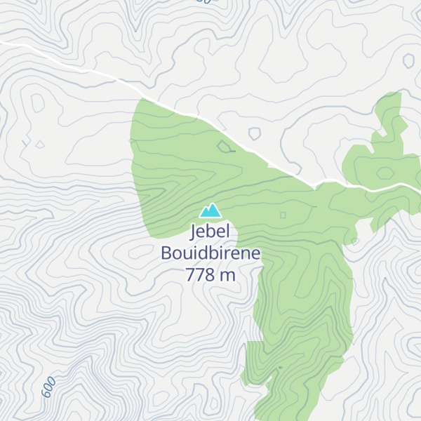 Map of Jebel Bouidbirene