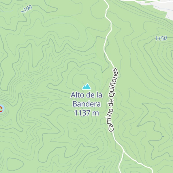 Map of Alto de la Bandera