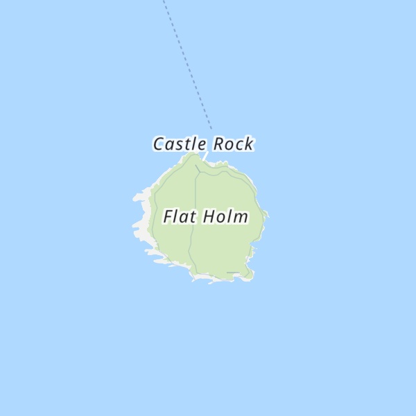 Map of Flat Holm