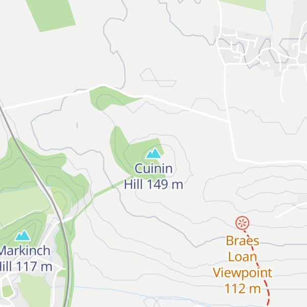 Map of Cuinin Hill
