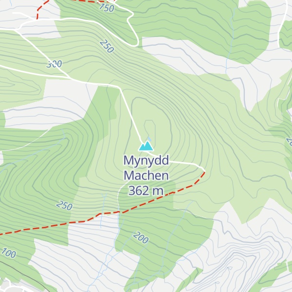 Map of Mynydd Machen