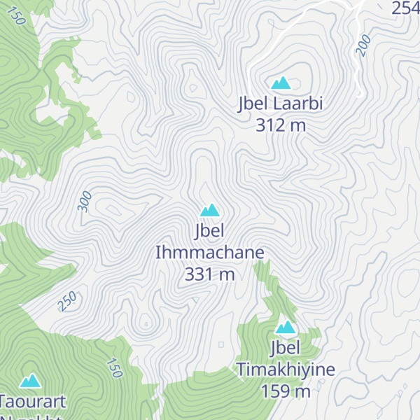 Map of Jbel Ihmmachane