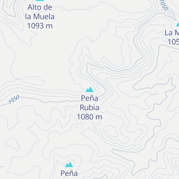Map of Peña Rubia