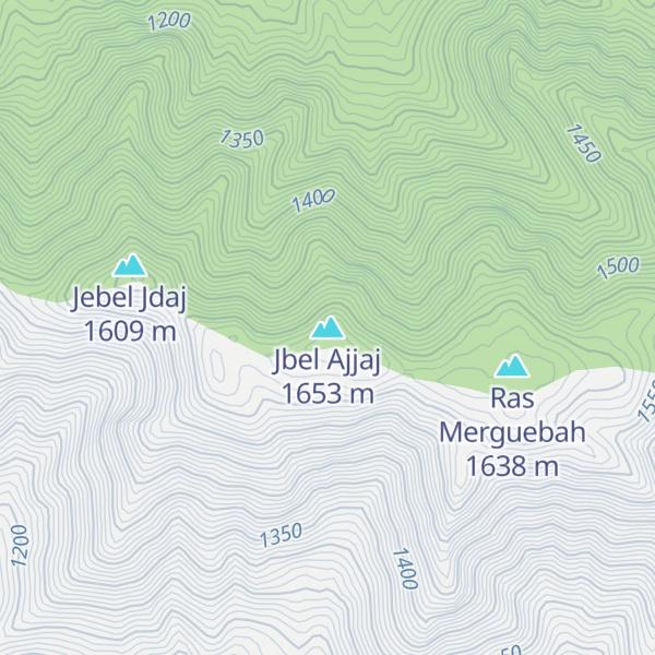Map of Jbel Ajjaj