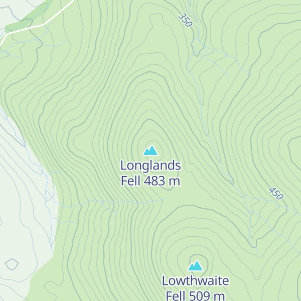 Map of Longlands Fell