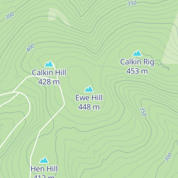 Map of Ewe Hill