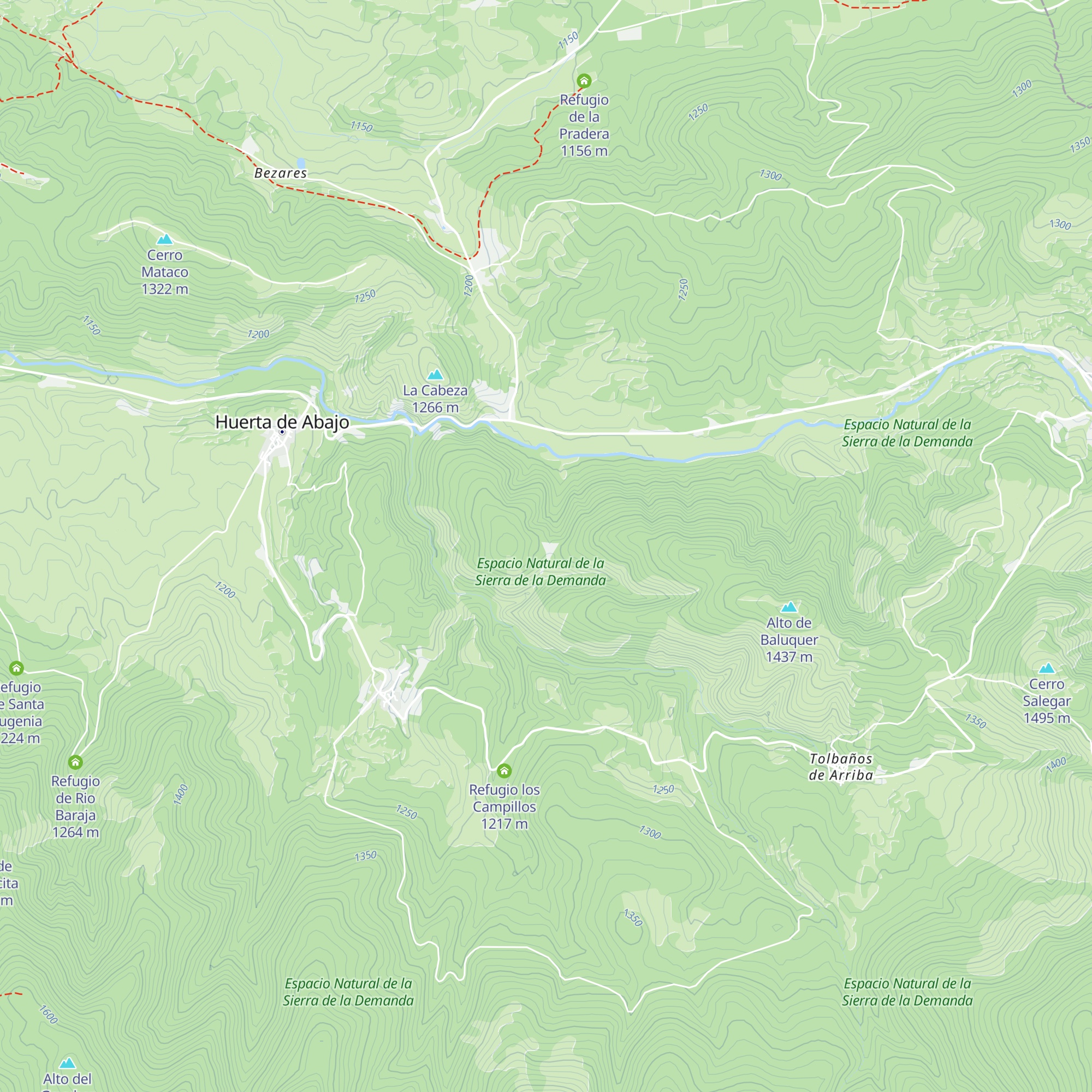 Refugio de la Muñeca map