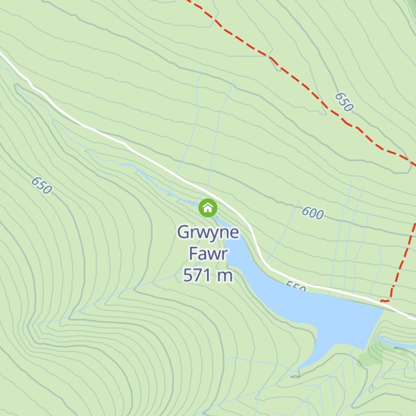 Map of Grwyne Fawr
