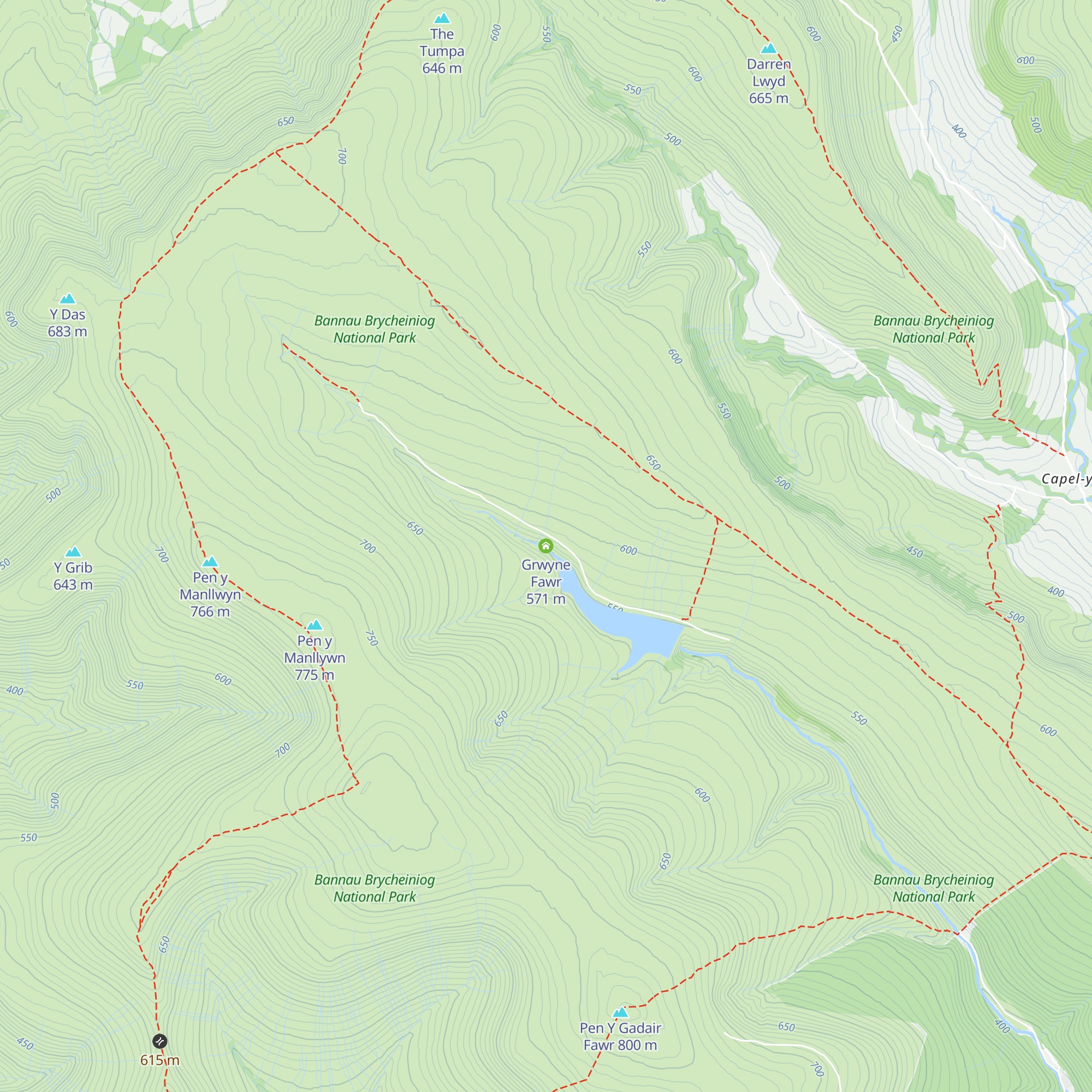 Grwyne Fawr map