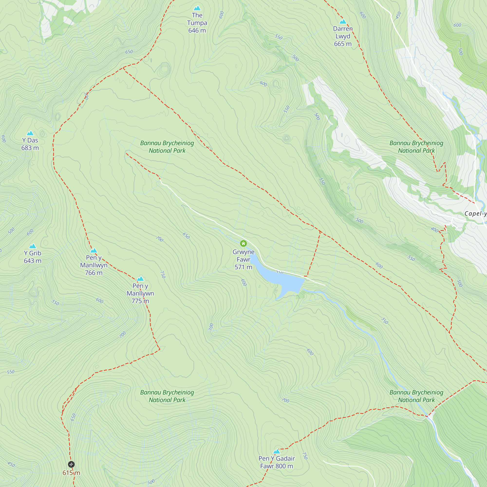 Grwyne Fawr map