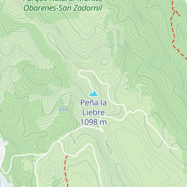 Map of Peña la Liebre