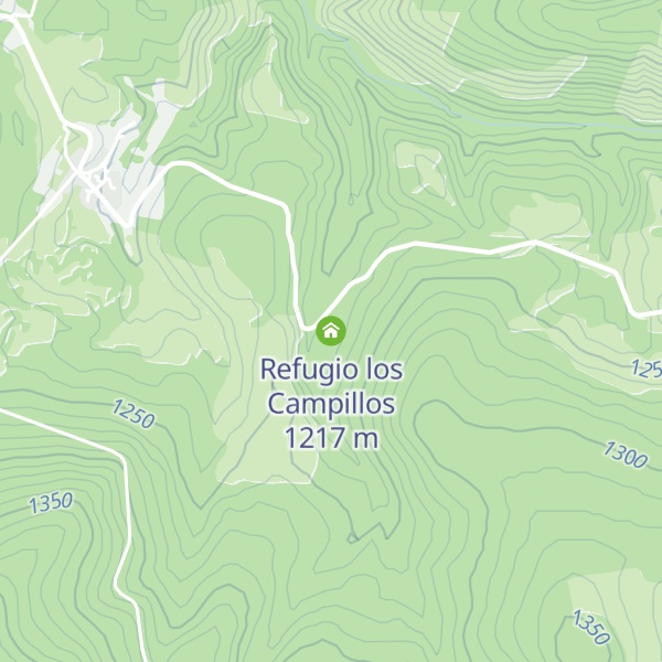 Map of Refugio los Campillos