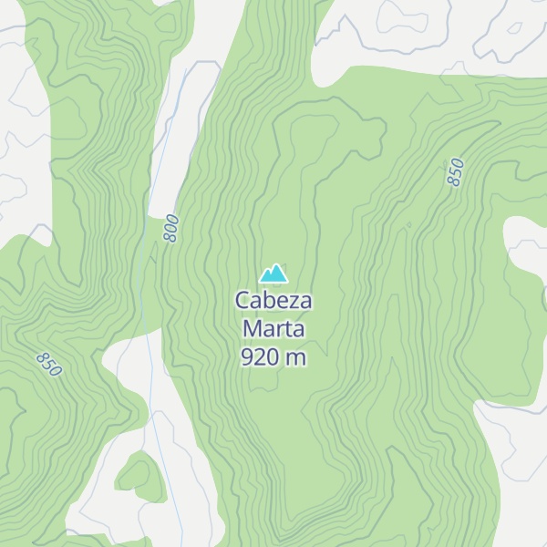 Map of Cabeza Marta