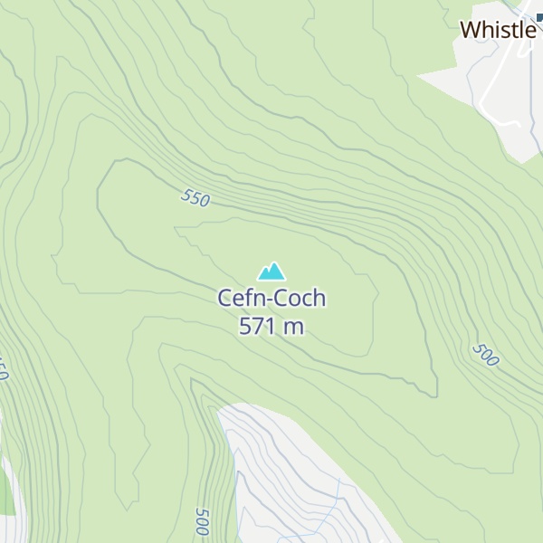 Map of Cefn-Coch