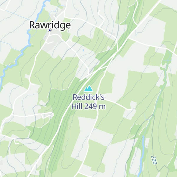 Map of Reddick's Hill