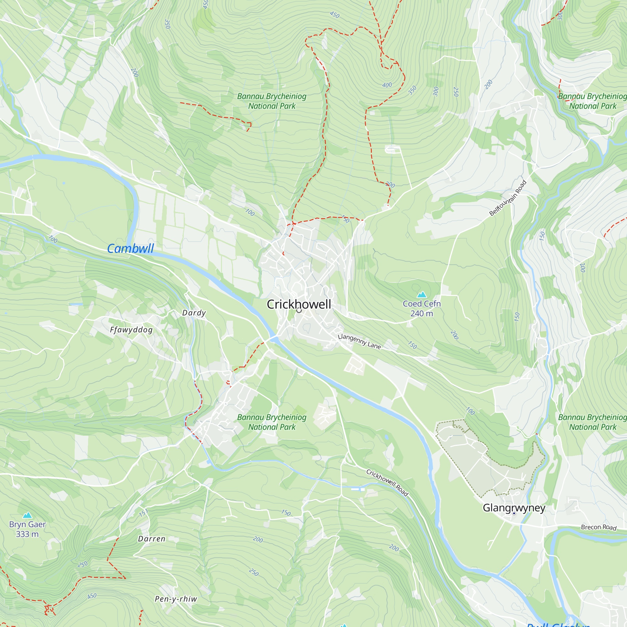 Crickhowell Resource and Information Centre map
