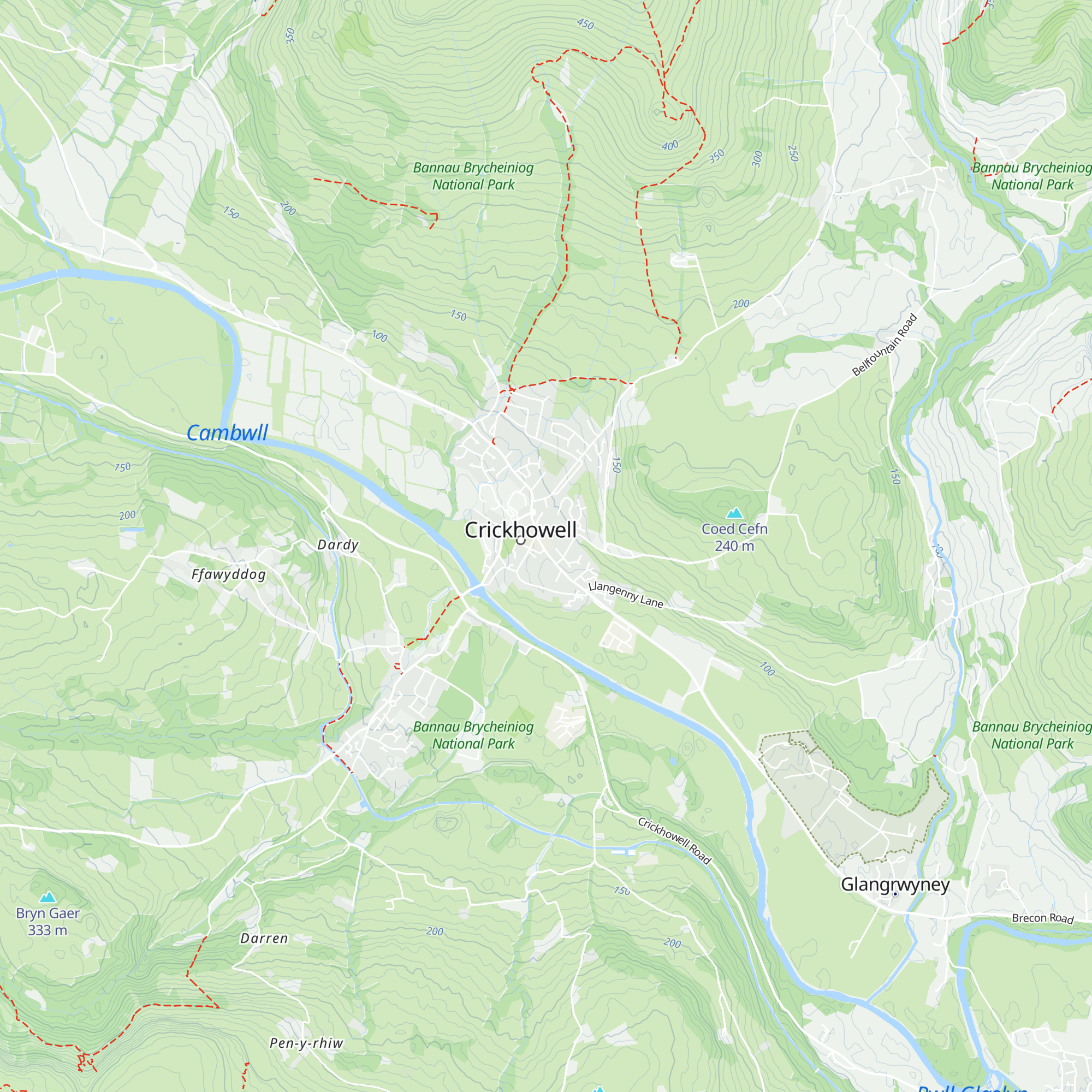 Crickhowell Resource and Information Centre map