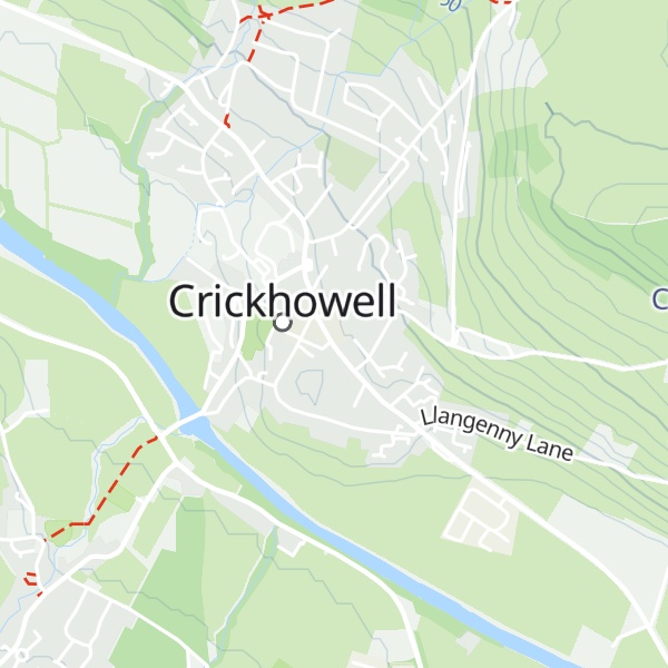 Map of Crickhowell Resource and Information Centre