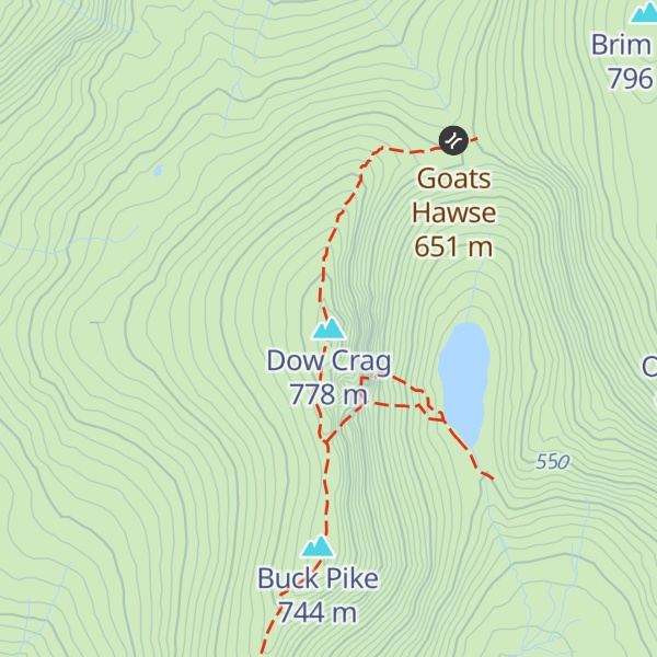 Map of Dow Crag