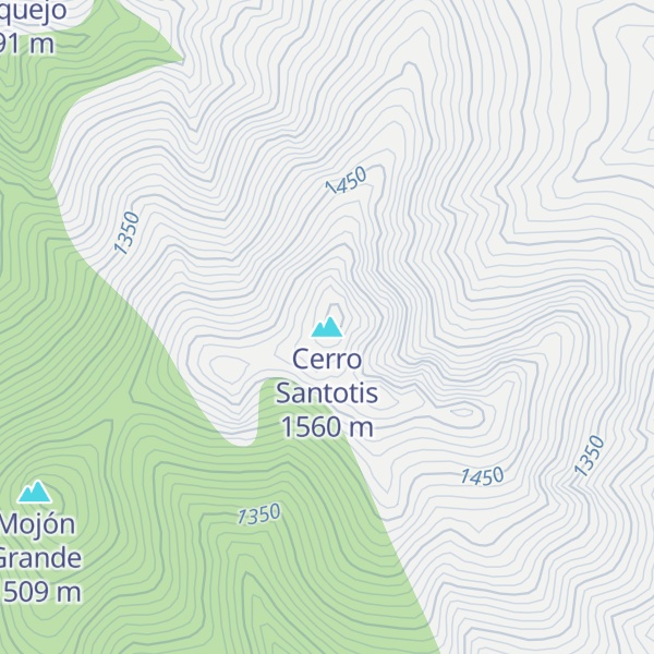 Map of Cerro Santotis
