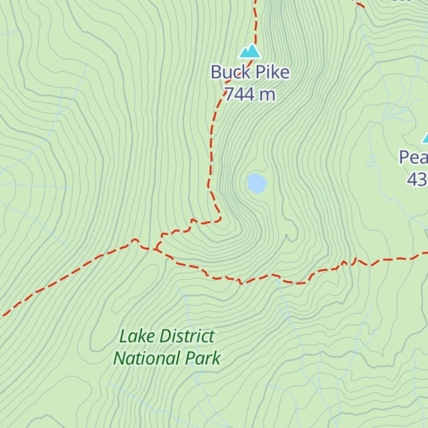 Map of Brown Pike