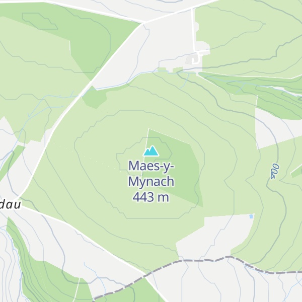 Map of Maes-y-Mynach