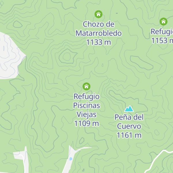 Map of Refugio Piscinas Viejas