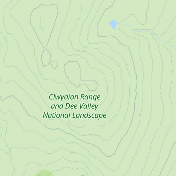 Map of Ruabon Mountain