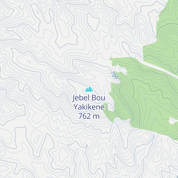 Map of Jebel Bou Yakikene