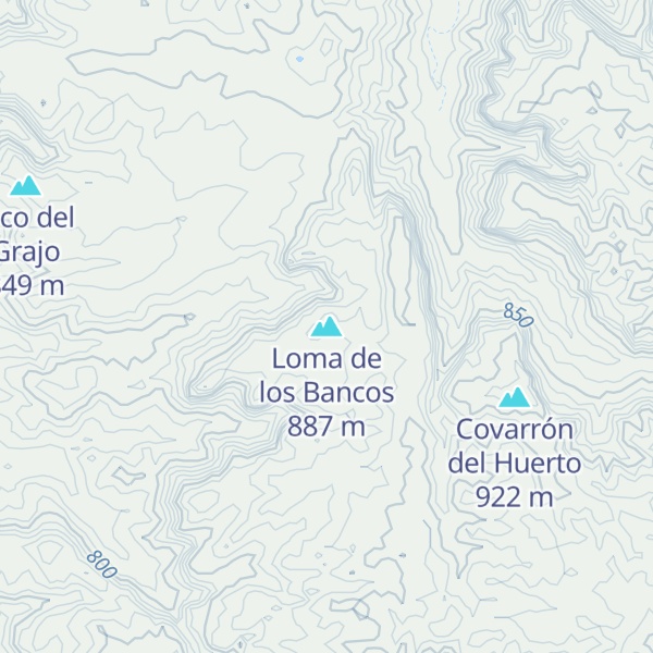 Map of Loma de los Bancos