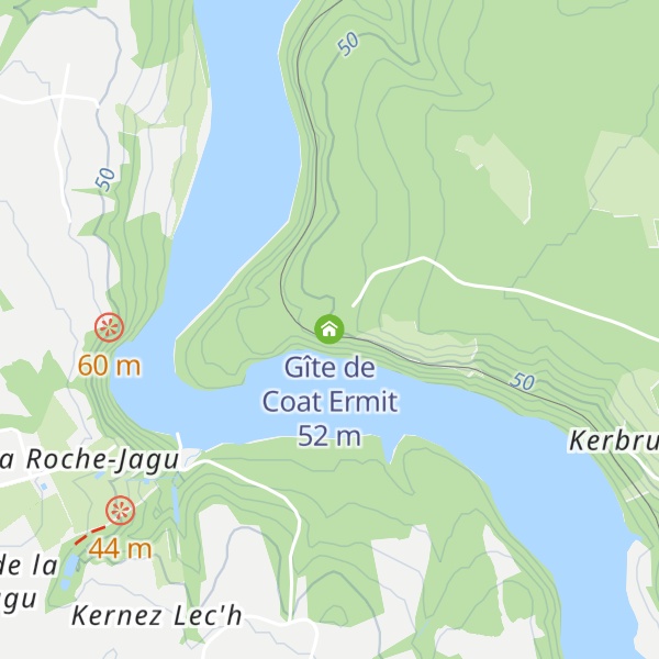 Map of Gîte de Coat Ermit
