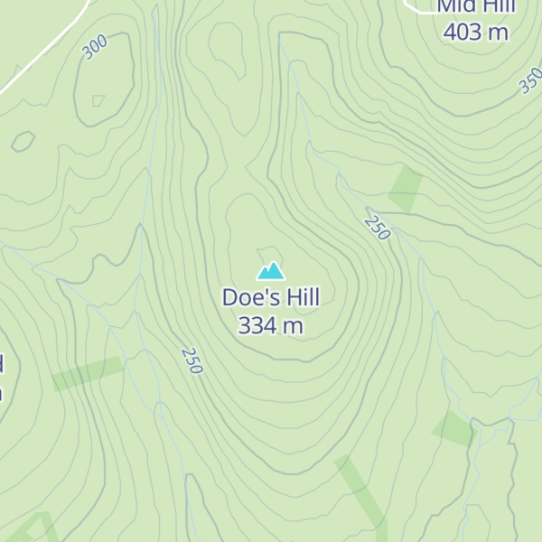 Map of Doe's Hill