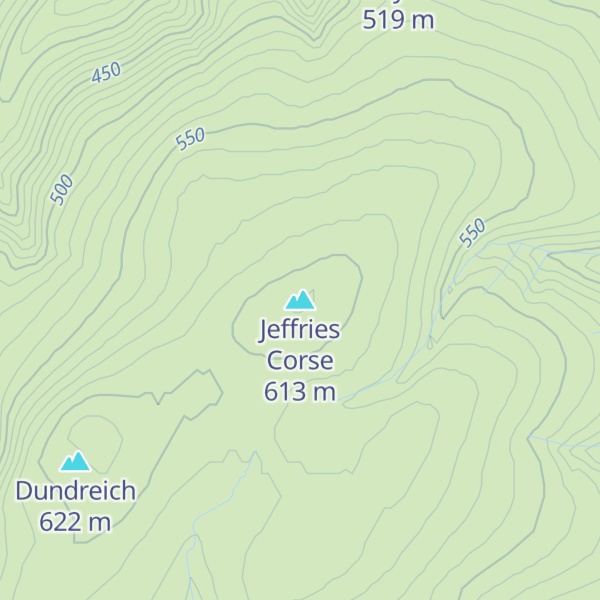 Map of Jeffries Corse