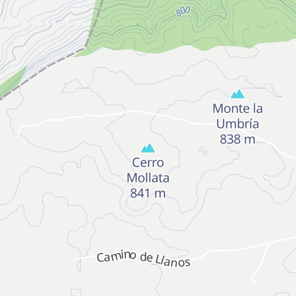 Map of Cerro Mollata