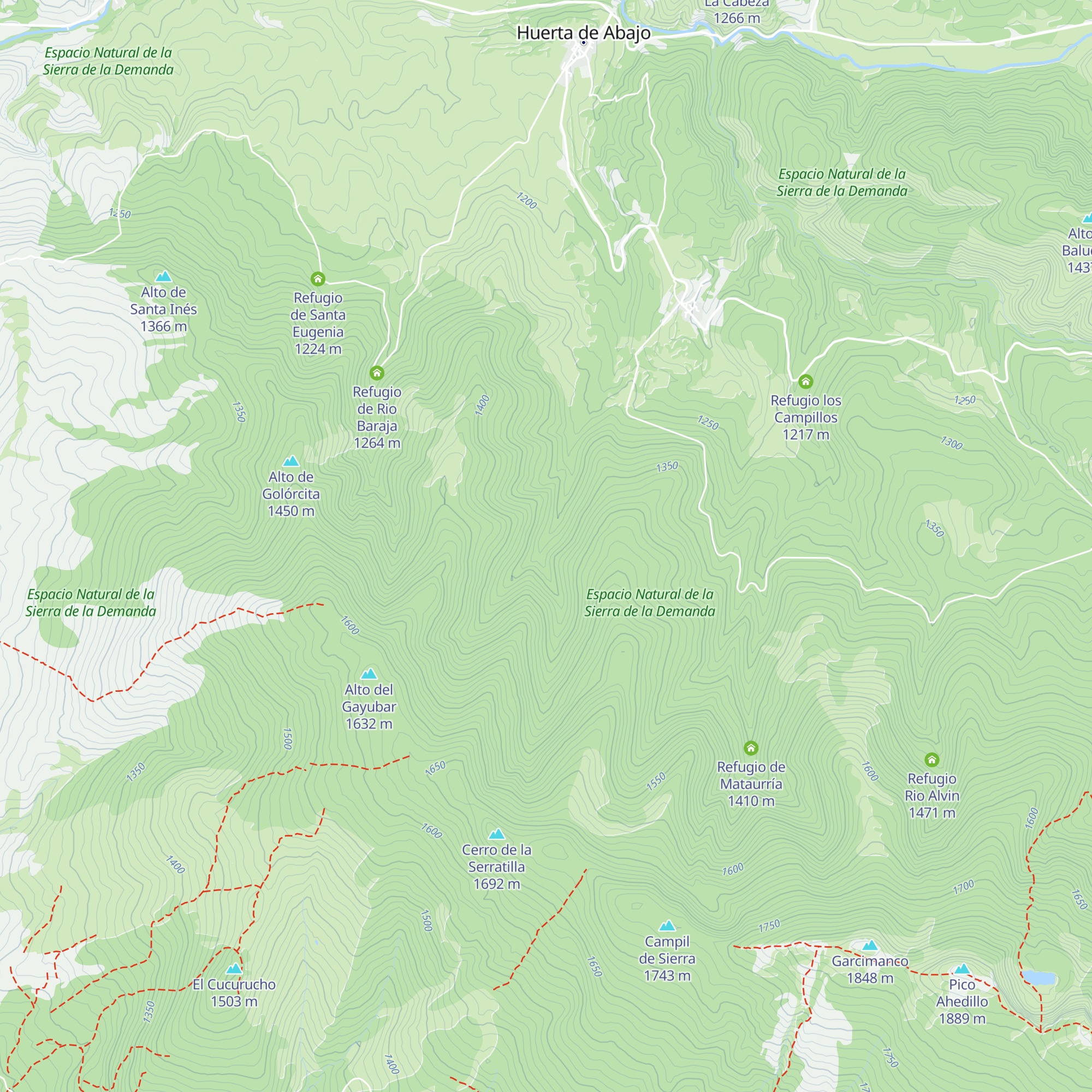 Refugio Caseta el Espinar map