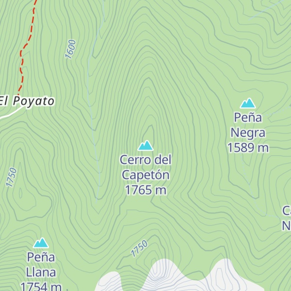 Map of Cerro del Capetón