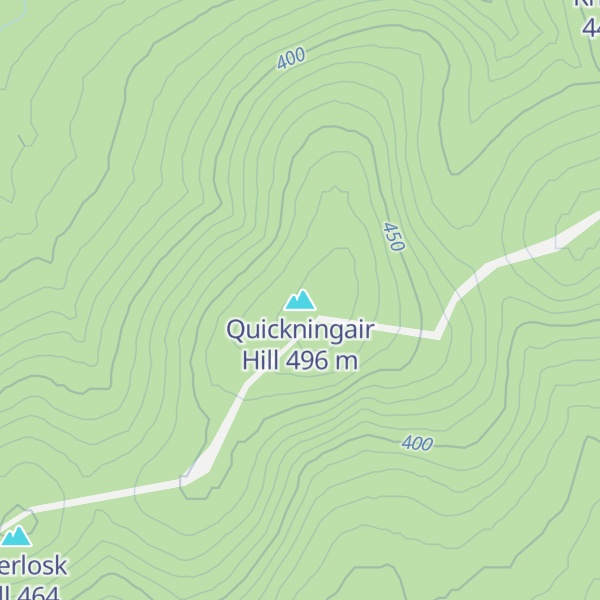 Map of Quickningair Hill