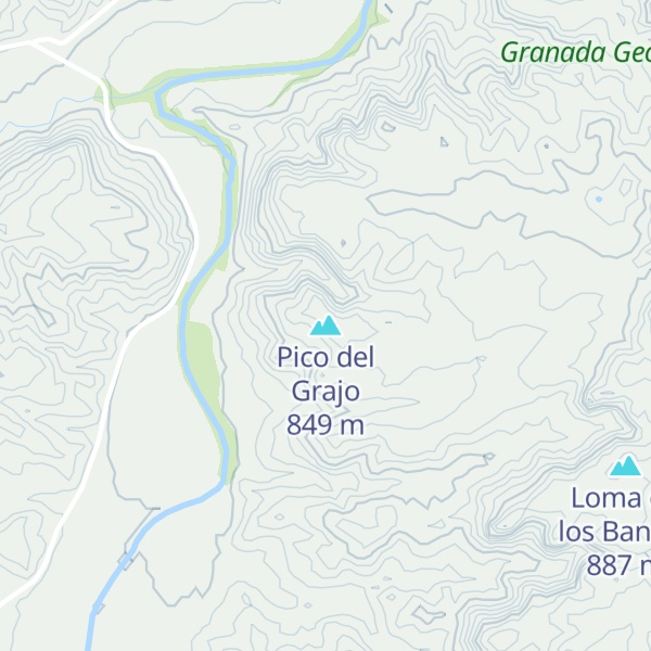 Map of Pico del Grajo