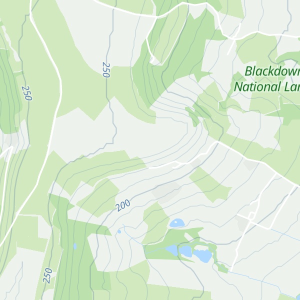 Map of Braddicksknap Hill