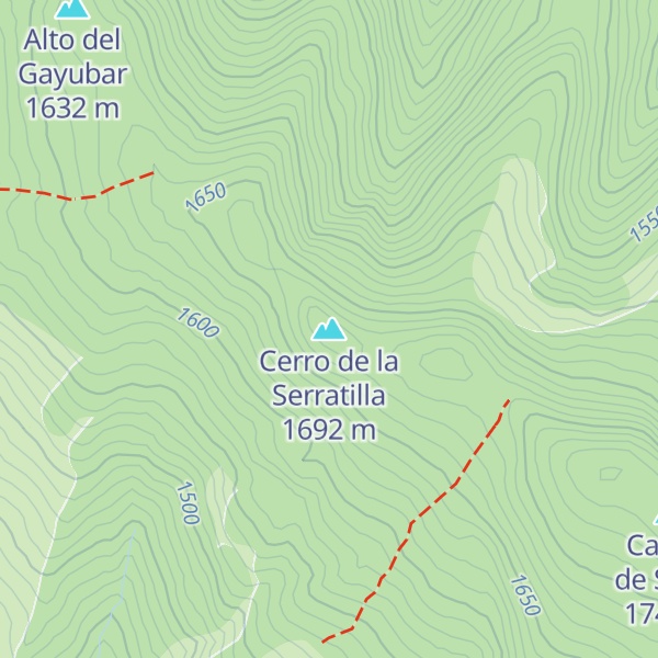 Map of Cerro de la Serratilla
